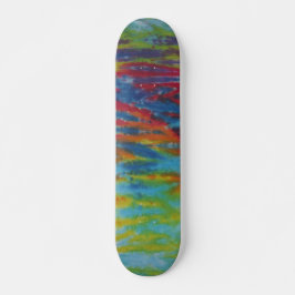 Tie Dye Skateboard - Tijgerstreep