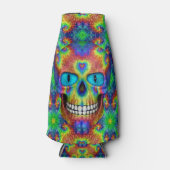 Tie Dye Skull Dead Zombie Bottle Cooler (Voorkant)