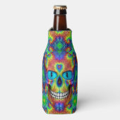Tie Dye Skull Dead Zombie Bottle Cooler (Fles Voorkant)