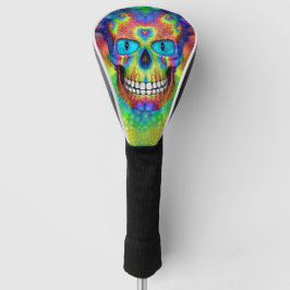 Tie Dye Skull Dead Zombie Driver of Putter Hoesjes Golfheadcover