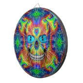 Tie Dye Skull Dead Zombie Metal Cage Dartboards Dartbord (Voorkant Rechts)