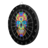 Tie Dye Skull Dead Zombie Metal Cage Dartboards Dartbord (Voorkant Rechts)