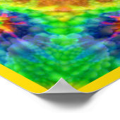 Tie Dye Skull Dead Zombie Undode kleurige Posters (Hoek)