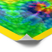 Tie Dye Skull Dead Zombie Undode kleurige Posters (Hoek)