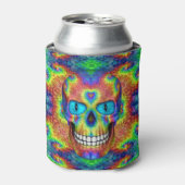 Tie Dye Skull Dead Zombie Undode Koelbox Blikjeskoeler (Blikje Voorkant)