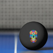 Tie Dye Skull Dead Zombie Undode Ping Pong Ball (Net)
