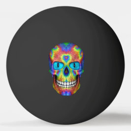 Tie Dye Skull Dead Zombie Undode Ping Pong Ball