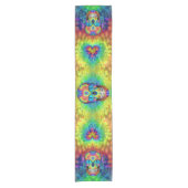 Tie Dye Skull Dead Zombie Undode Table Runner Korte Tafelloper (Voorkant)
