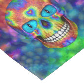 Tie Dye Skull Dead Zombie Undode Table Runner Korte Tafelloper (Hoek)