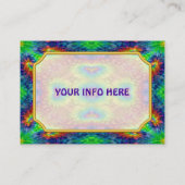 Tie Dye Skull Dead Zombie Undode Visitekaartjes (Achterkant)