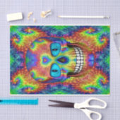 Tie Dye Skull Dead Zombie Undode Weefpapier Tissuepapier (Craft)