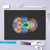 Tie Dye Skull Dead Zombie Undode Weefpapier Tissuepapier (Craft)