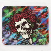 Tie Dye Skull met Rozen Muismat (Voorkant)