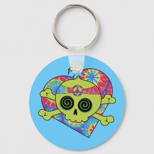 Tie Dye Skull Sleutelhanger (Voorkant)