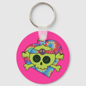 Tie Dye Skull Sleutelhanger (Voorkant)