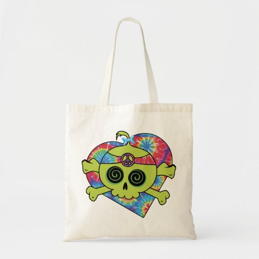 Tie Dye Skull Tote Bag (Voorkant)