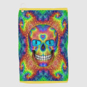 Tie Dye Skull Zombie Dead Undode Golfhanddoeken Golfhanddoek (Voorkant)