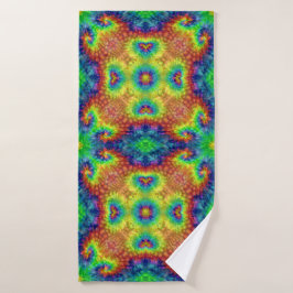 Tie Dye Sky  Fractal Kaleidoscope Badhanddoek
