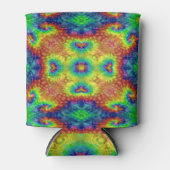 Tie Dye Sky Fractal Kaleidoscope Blikjeskoeler (Voorkant)