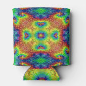 Tie Dye Sky Fractal Kaleidoscope Blikjeskoeler (Achterkant)