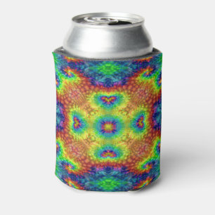 Tie Dye Sky  Fractal Kaleidoscope Blikjeskoeler