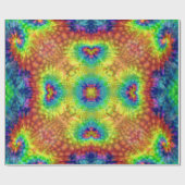 Tie Dye Sky  Fractal Kaleidoscope Cadeaupapier (Vlak)