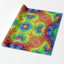 Tie Dye Sky  Fractal Kaleidoscope Cadeaupapier
