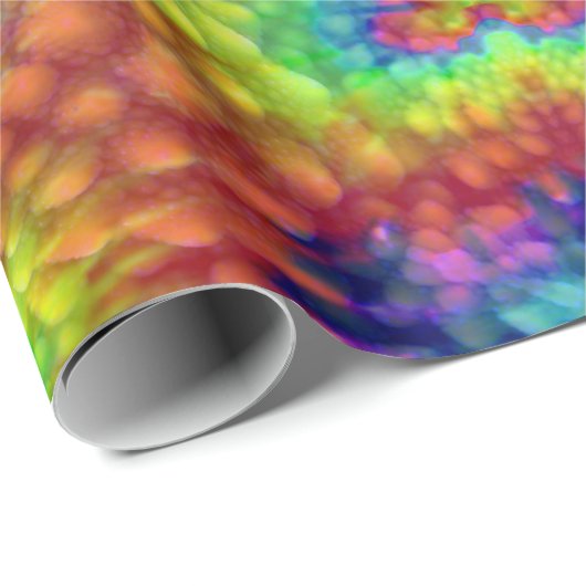 Tie Dye Sky  Fractal Kaleidoscope Cadeaupapier (Rol Hoek)