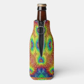 Tie Dye Sky  Fractal Kaleidoscope Flesjeskoeler (Fles Achterkant)