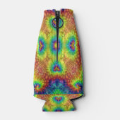 Tie Dye Sky  Fractal Kaleidoscope Flesjeskoeler (Achterkant)