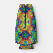 Tie Dye Sky  Fractal Kaleidoscope Flesjeskoeler (Achterkant)