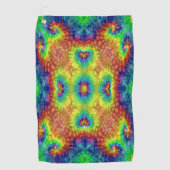 Tie Dye Sky  Fractal Kaleidoscope Golfhanddoek (Voorkant)