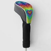 Tie Dye Sky  Fractal Kaleidoscope Golfheadcover (Schuin)