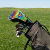 Tie Dye Sky  Fractal Kaleidoscope Golfheadcover (Insitu)