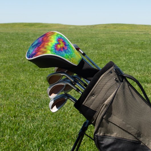 Tie Dye Sky  Fractal Kaleidoscope Golfheadcover (Insitu)