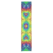 Tie Dye Sky  Fractal Kaleidoscope Korte Tafelloper (Voorkant)