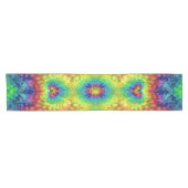 Tie Dye Sky  Fractal Kaleidoscope Korte Tafelloper (Horizontaal)