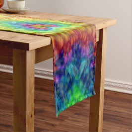 Tie Dye Sky  Fractal Kaleidoscope Korte Tafelloper