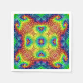 Tie Dye Sky  Fractal Kaleidoscope Servetten (Voorkant)