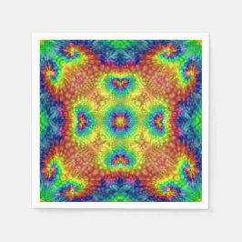 Tie Dye Sky  Fractal Kaleidoscope Servetten