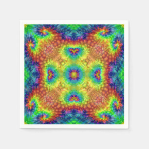 Tie Dye Sky  Fractal Kaleidoscope Servetten