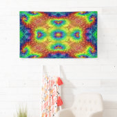 Tie Dye Sky  Fractal Kaleidoscope Spandoek (Insitu)