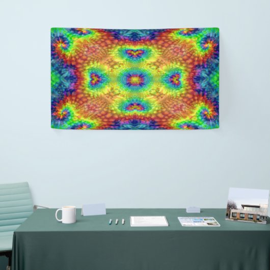 Tie Dye Sky  Fractal Kaleidoscope Spandoek (Beurs)