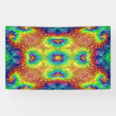 Tie Dye Sky  Fractal Kaleidoscope Spandoek (Horizontaal)