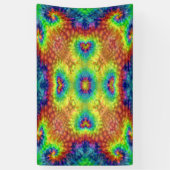 Tie Dye Sky  Fractal Kaleidoscope Spandoek (Verticaal)