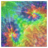 Tie Dye Sky Fractal Kaleidoscope Stof (Close Up)