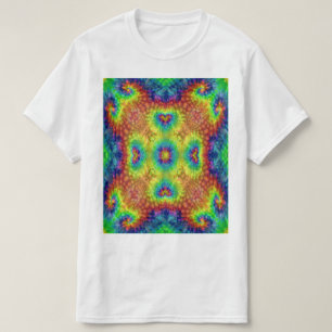 Tie Dye Sky  Fractal Kaleidoscope T-shirt