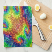 Tie Dye Sky  Fractal Kaleidoscope Theedoek (Quarter Fold)