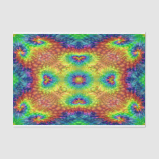 Tie Dye Sky  Fractal Kaleidoscope Tissuepapier