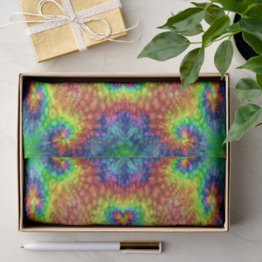 Tie Dye Sky  Fractal Kaleidoscope Tissuepapier (Geschenk)